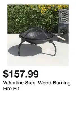 Wayfair Valentine Steel Wood Burning Fire Pit offer