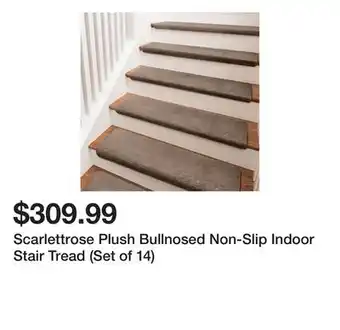 Wayfair Scarlettrose Plush Bullnosed Non-Slip Indoor Stair Tread (Set of 14) offer