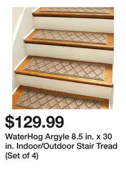 Wayfair WaterHog Argyle 8.5 in. x 30 in. Indoor/Outdoor Stair Tread (Set of 4) offer