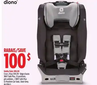 Canadian Tire diono 3RXT Safe Plus 12-Position Car Seat, Slate Grey offer