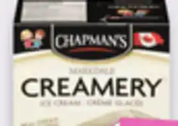 Walmart Chapman's Original Ice Cream 2 L or Great Value Ice Cream Ba rs 320 mL - 352 mL offer