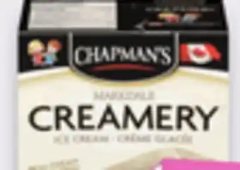 Walmart Chapman's Original Ice Cream 2 L or Great Value Ice Cream Ba rs 320 mL - 352 mL offer