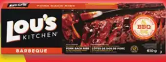 Walmart Lou's Fully Cooked Pork Back Ribs offer