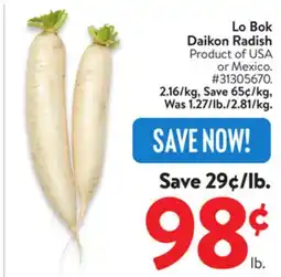 Walmart Lo Bok Daikon Radish offer