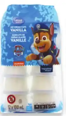 Walmart Great Value Paw Patrol Ice Cream Cups offer