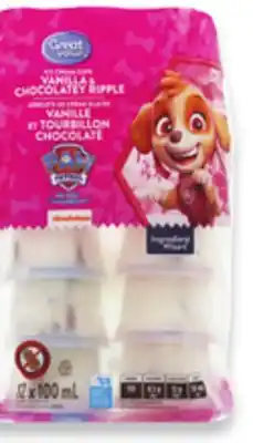 Walmart Great Value PAW Patro Ice Cream Cups offer