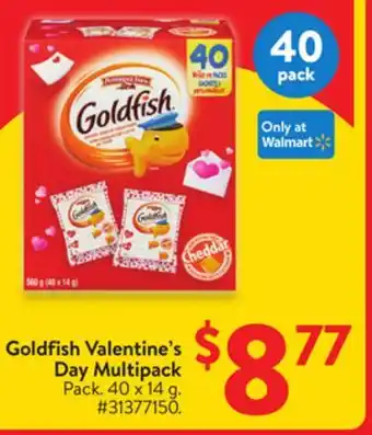 Walmart Goldfish Valentine Day Multipack offer