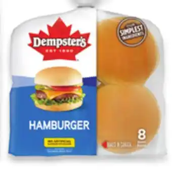 Walmart Dempster's Hamburger Buns offer