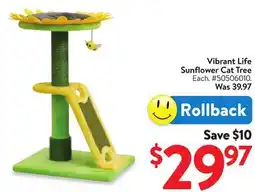 Walmart Vibrant Life Sunflower Cat Tree offer