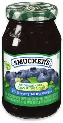 Walmart Smucker's No Sugar Added ins Blueberry offer