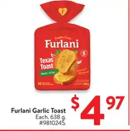 Walmart Furlani Garlic Toast offer