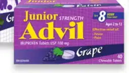 Walmart Junior Chewable Advil offer