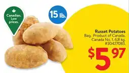 Walmart Russet Potatoes offer