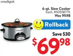 Walmart 6-qt. Slow Cooker offer