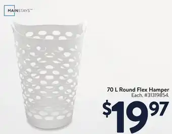 Walmart 70 L Round Flex Hamper offer