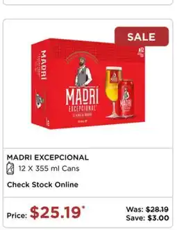 The Beer Store Madri Excepcional offer