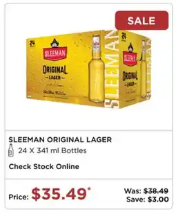 The Beer Store Sleeman Original Lager offer