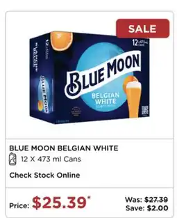 The Beer Store Blue Moon Belgian White offer