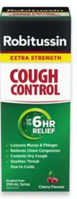 Walmart Robitussin Extra Strength Cough Control Syrup offer