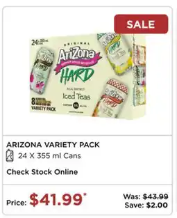 The Beer Store Arizona Variety Pack offer