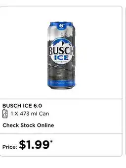 The Beer Store Busch Ice 6.0 offer