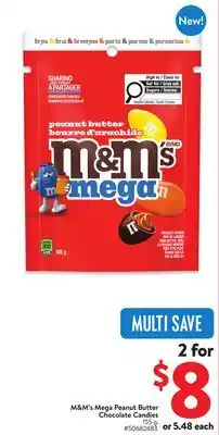 Walmart M&M's Mega Peanut Butter Chocolate Candies offer