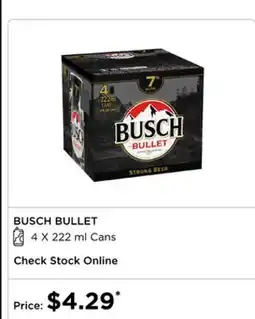 The Beer Store Busch Bullet offer