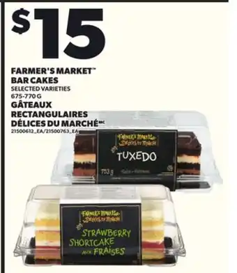 Independent Grocer FARMER'S MARKET BAR CAKES, 675-770 G offer