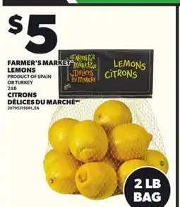 Independent Grocer FARMER'S MARKET LEMONS, 2 LB offer