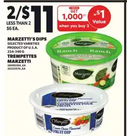 Independent Grocer MARZETTI'S DIPS, 254-340 G offer