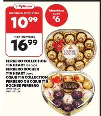 Independent Grocer FERRERO COLLECTION T16 HEART 174 G OR FERRERO ROCHER T16 HEART 200 G offer