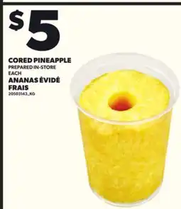 Independent Grocer CORED PINEAPPLE EACH offer