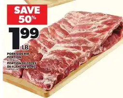 Independent Grocer PORK SIDE RIB PORTION offer