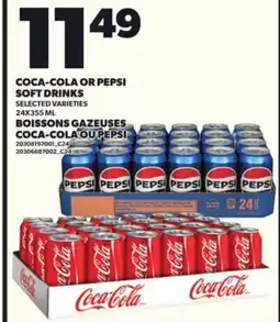 Independent Grocer COCA-COLA OR PEPSI SOFT DRINKS, 24X355 ML offer