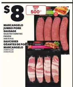 Independent Grocer MARCANGELO JUMBO PORK SAUSAGE, 500/675 G offer