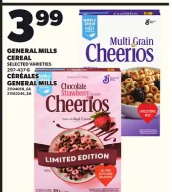 Independent Grocer GENERAL MILLS CEREAL, 297-437 G offer