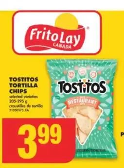 No Frills TOSTITOS TORTILLA CHIPS, 205-295 G offer