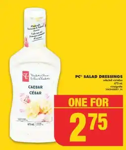 No Frills PC SALAD DRESSINGS, 475 mL offer