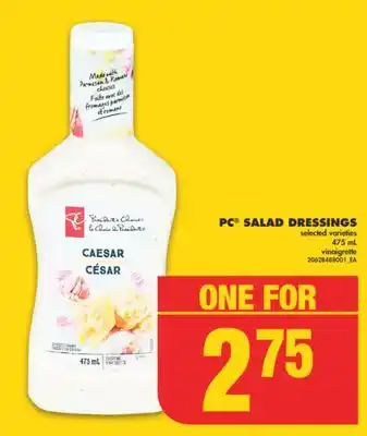 No Frills PC SALAD DRESSINGS, 475 mL offer