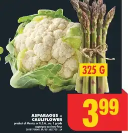 No Frills ASPARAGUS OR CAULIFLOWER offer