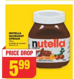 No Frills NUTELLA HAZELNUT SPREAD, 725 g offer