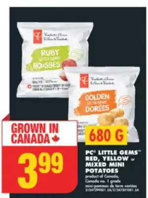 No Frills PC LITTLE GEMS RED, YELLOW or MIXED MINI POTATOES offer