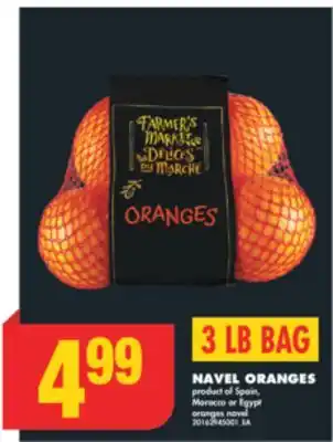 No Frills NAVEL ORANGES, 3 LB BAG offer