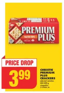 No Frills CHRISTIE PREMIUM PLUS CRACKERS, 450-500 G offer