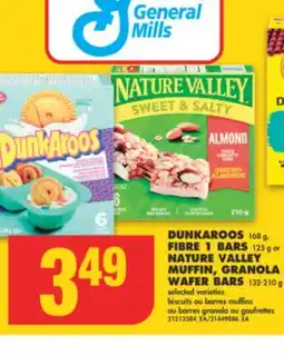 No Frills DUNKAROOS, 168 G, FIBRE 1 BARS, 125 G OR NATURE VALLEY MUFFIN, GRANOLA WAFER BARS, 132-210 G offer