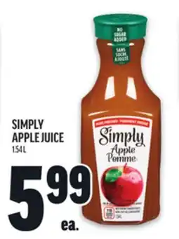 Metro SIMPLY APPLE JUICE offer