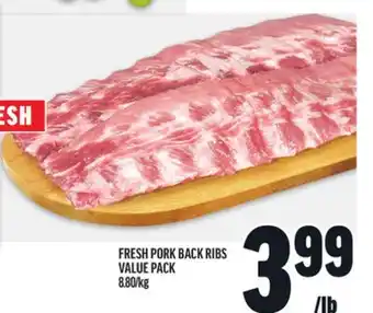 Metro FRESH PORK BACK RIBS offer