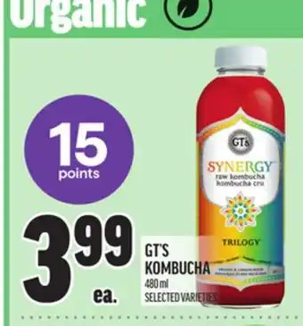 Metro GT'S KOMBUCHA offer