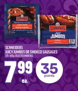 Metro SCHNEIDERS JUICY JUMBOS OR SMOKED SAUSAGES offer