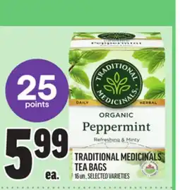 Metro TRADITIONAL MEDICINALS TEA BAGS offer